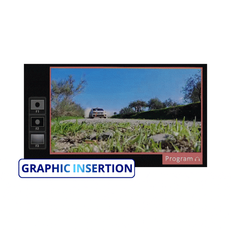 dynamic graphic insertion tvu producer live video production in the cloud