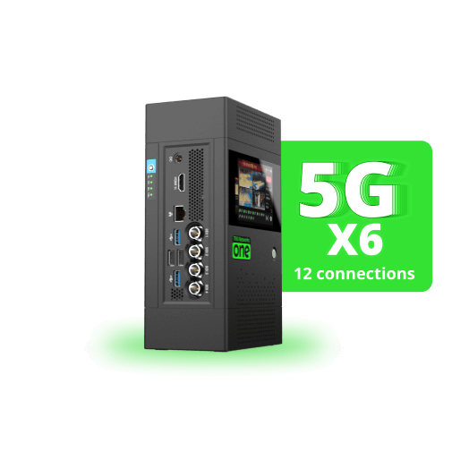 5g celullar bonding for live streaming encoder and wireless video transmitter